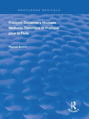 cover image of Francois Devienne's Nouvelle Methode Theorique et Pratique Pour la Flute